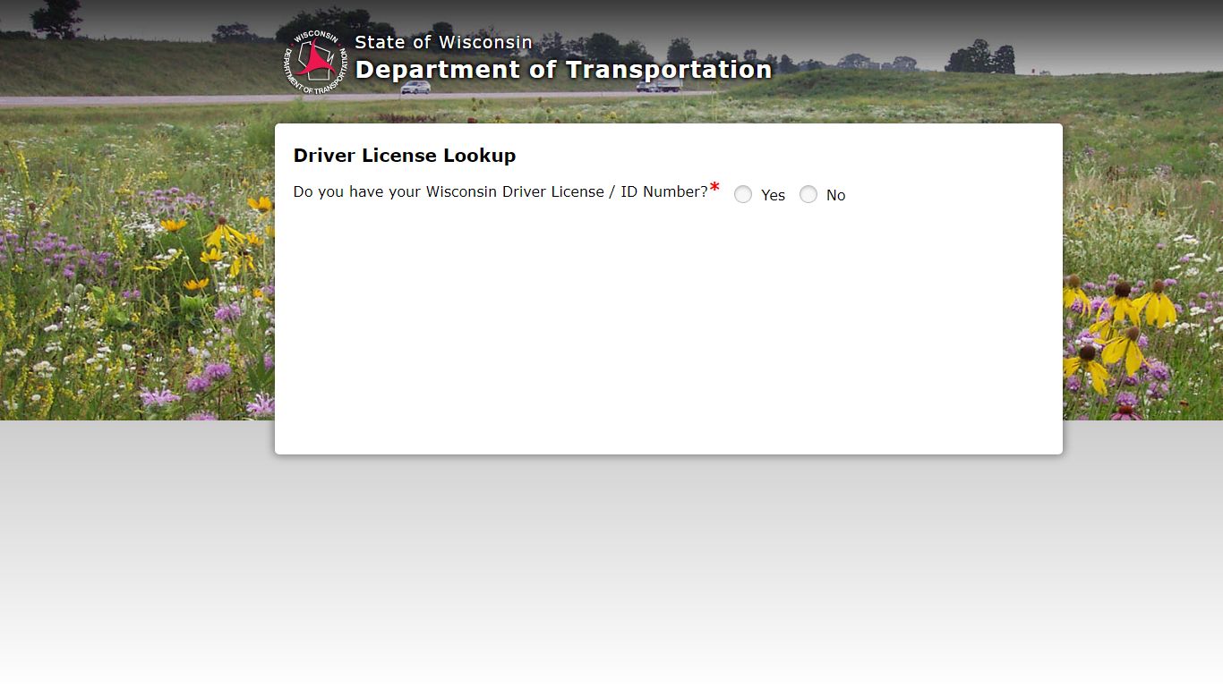 Driver License Lookup - trust.dot.state.wi.us