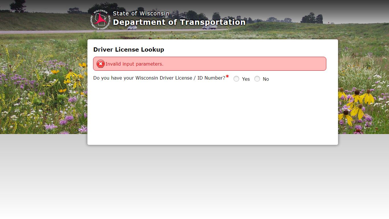 Driver License Lookup - trust.dot.state.wi.us